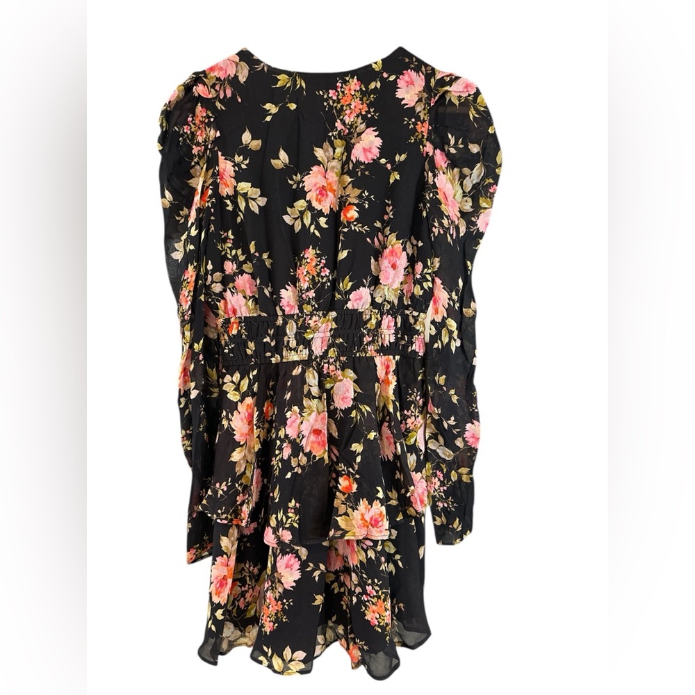 Yumi Kim Samba Ruffle Dress in Flirty Floral Black - Picture 8 of 12